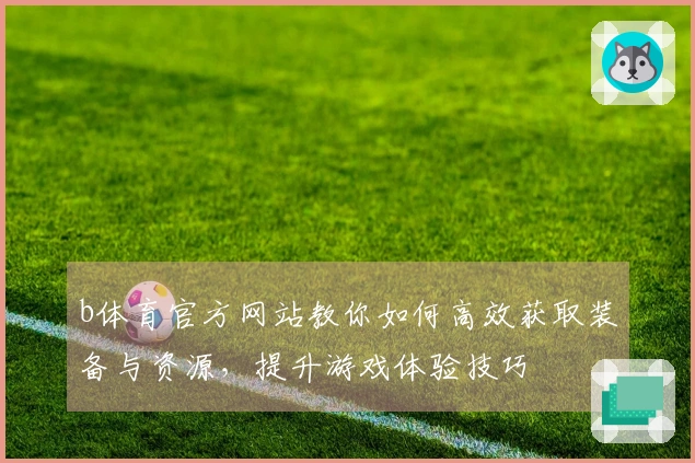 b体育官方网站教你如何高效获取装备与资源，提升游戏体验技巧